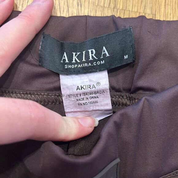 Akira Medium Brown Athletic Women’s Shorts - Picture 2 of 8